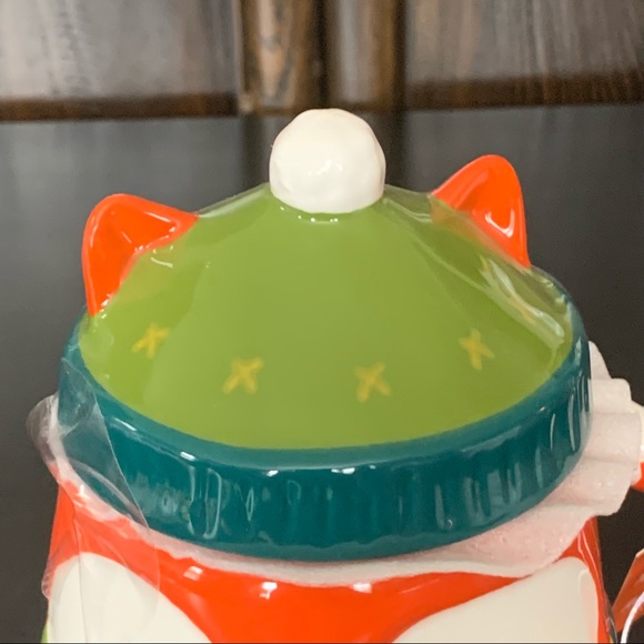 Ceramic Woodland Fox Figural Topper Mug - Picture 2 of 9